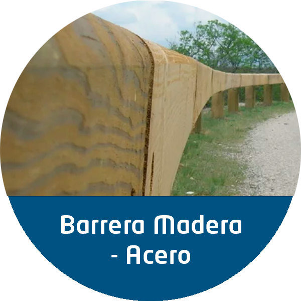 Barrera Madera-Acero